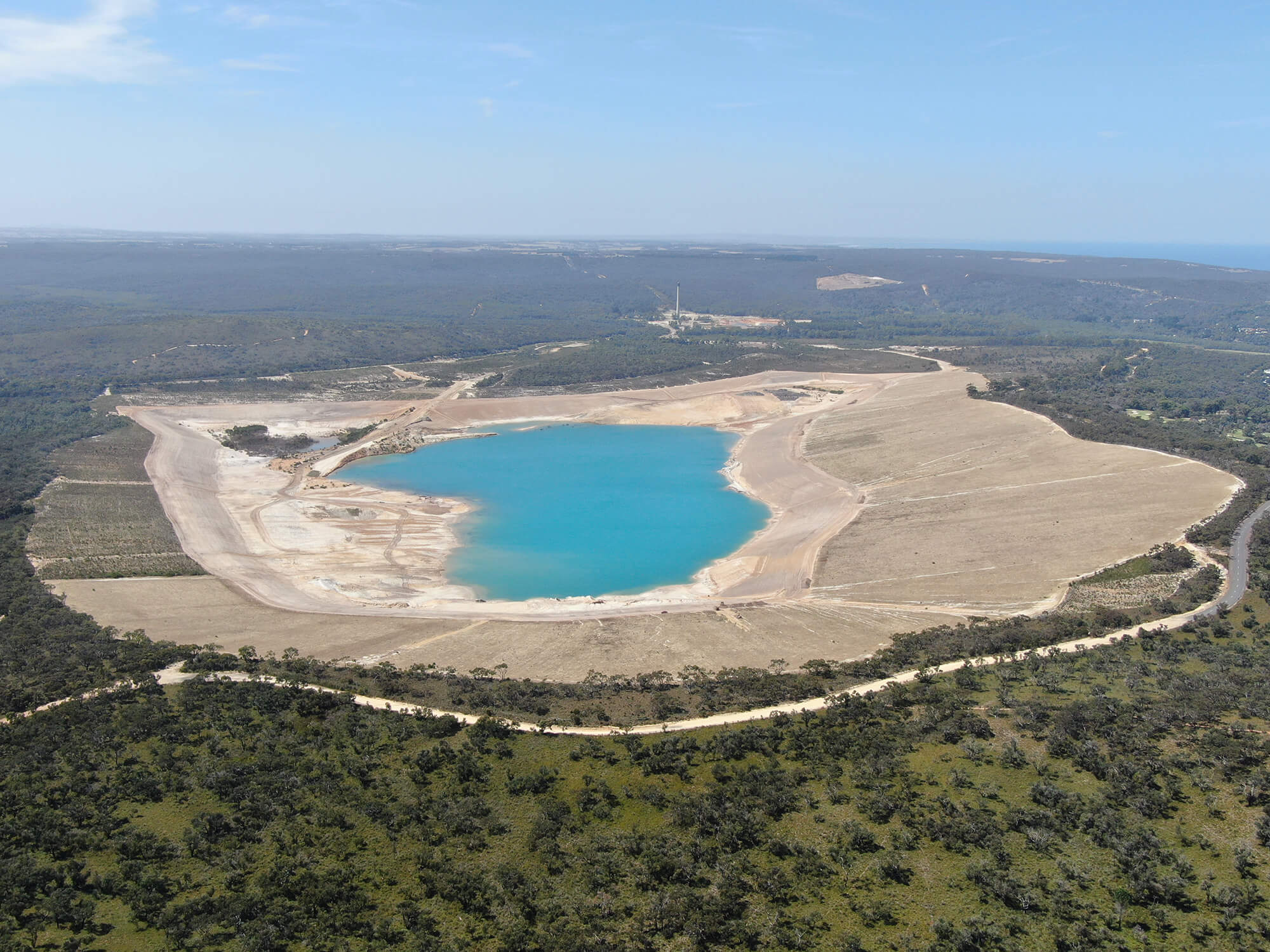 Anglesea mine pit aerial