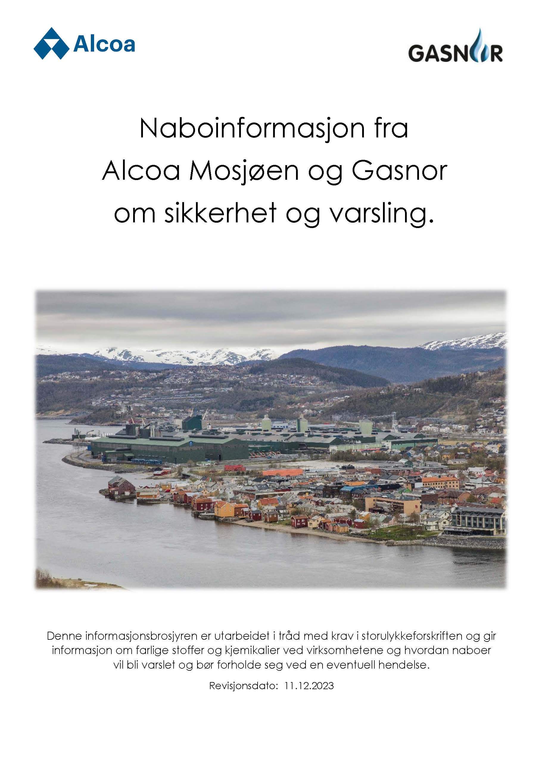 Alcoa Mosjøen Storulykke Informasjon