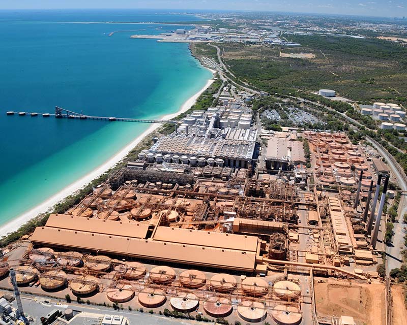 Kwinana Alumina Refinery in Western Australia