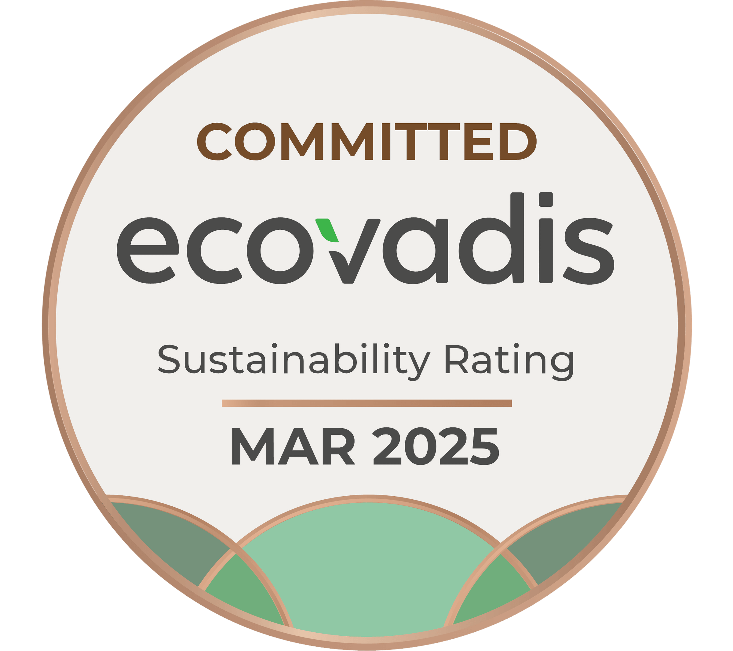 Logo for Ecovadis Sustainability Rating